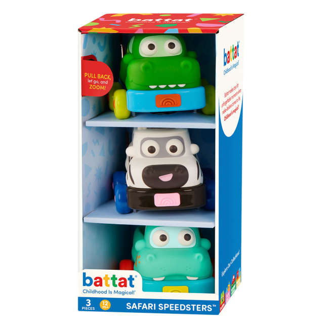 Машинки для малюків - Ігровий набір Battat Lite Автопарк сафарі (BT1835Z)#3