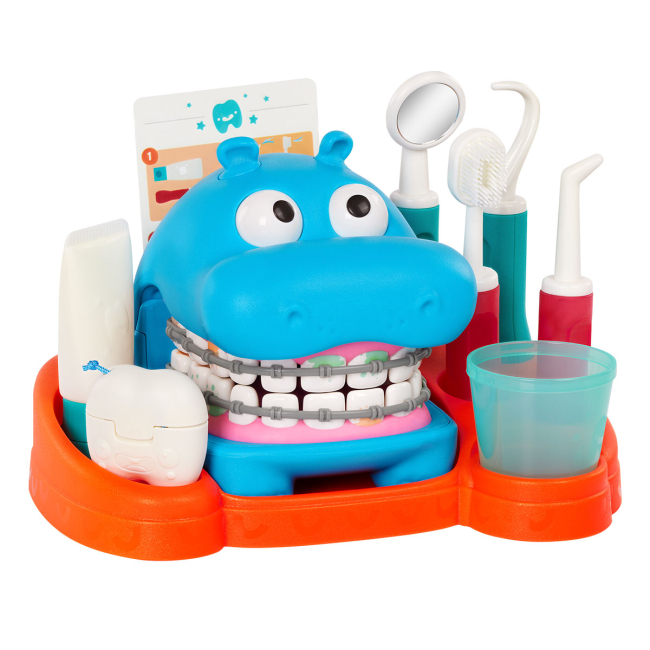 Набори професій - Ігровий набір Battat Lite Бегемотик у стоматолога (BT1803Z)#2