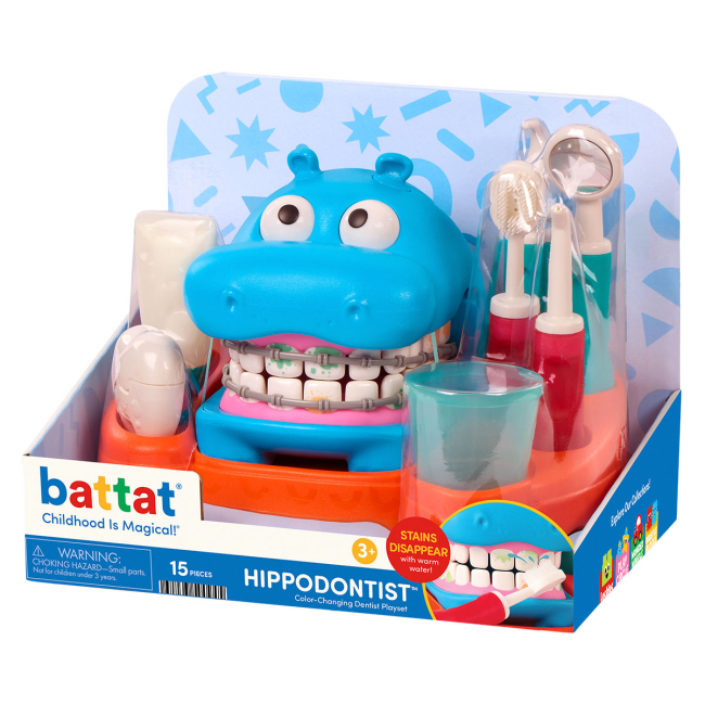 Набори професій - Ігровий набір Battat Lite Бегемотик у стоматолога (BT1803Z)#7