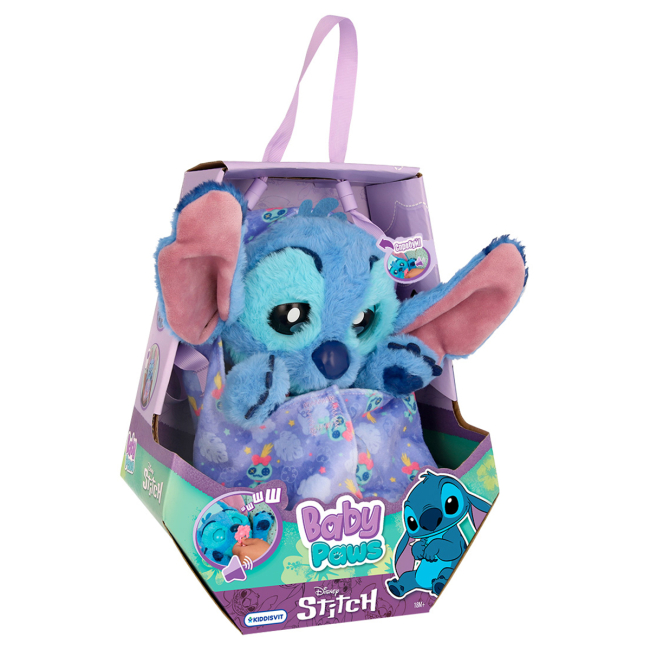 Персонажі мультфільмів - Інтерактивна іграшка Baby Paws Стіч (927001IM)#5