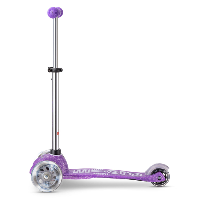 Самокати - Самокат Micro Mini Deluxe Fairy Glitter LED Пурпуровий (MMD207)#2