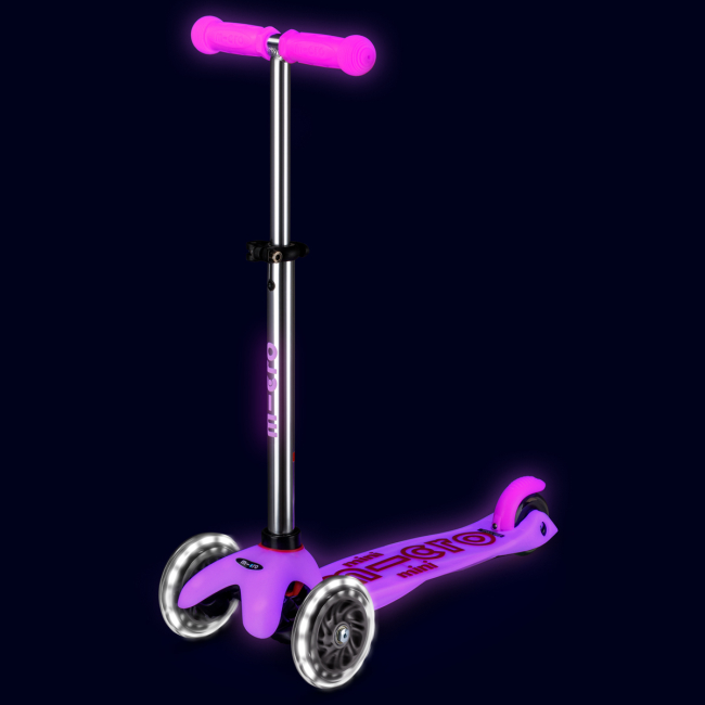 Самокати - Самокат Micro Mini Deluxe Glow LED Морозний рожевий (MMD217)#4