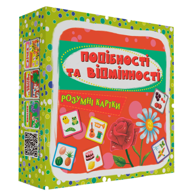 Навчальні іграшки - Розумні картки Crystal Book Подібності та відмінності 30 штук (9786175475409)#2
