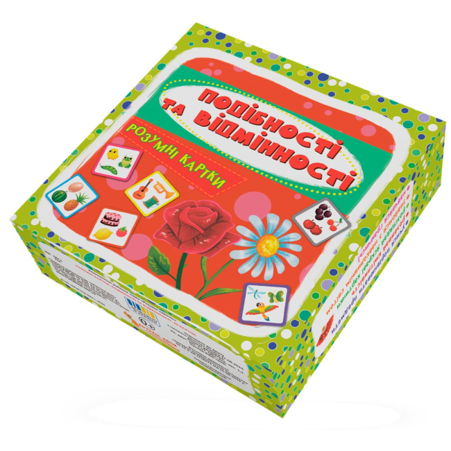 Навчальні іграшки - Розумні картки Crystal Book Подібності та відмінності 30 штук (9786175475409)#3