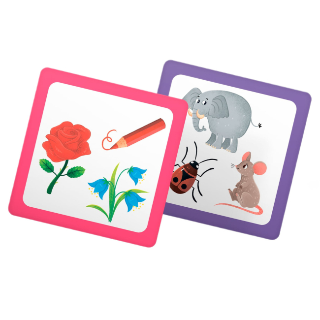 Навчальні іграшки - Розумні картки Crystal Book Подібності та відмінності 30 штук (9786175475409)#5