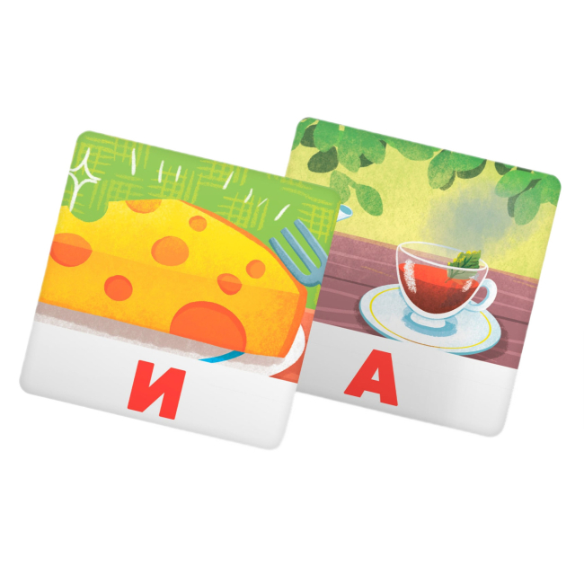 Навчальні іграшки - Розумні картки Crystal Book Читаємо по буквах 30 штук (9786175475478)#6