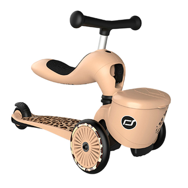 Самокати - Самокат-біговел Scoot & Ride Highwaykick 1 Lifestyle леопардовий (SR-210621-LEOPARD)#2