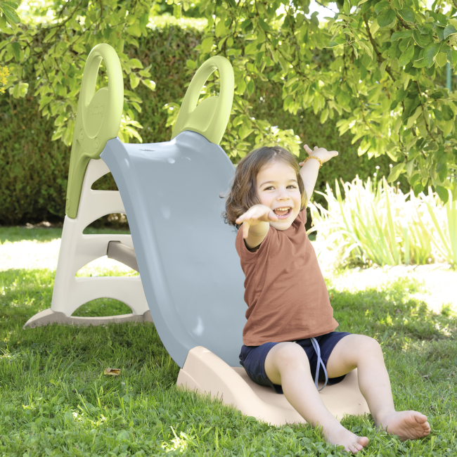 Ігрові комплекси, гойдалки, гірки - Гірка Smoby Life з водним ефектом блакитно-бежева (7600820509)#3