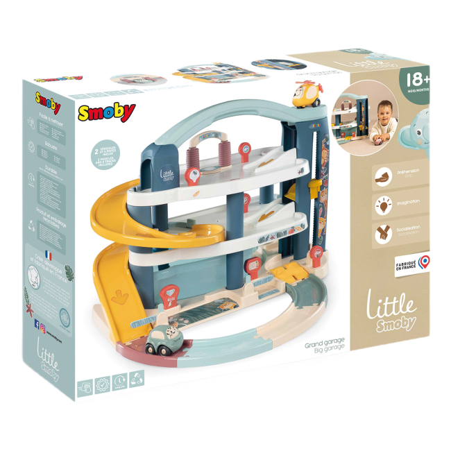 Паркінги і гаражі - Ігровий набір Smoby Toys Little Великий гараж (7600140203)#3