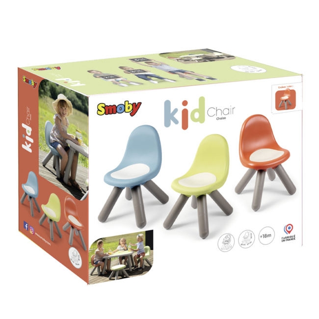 Дитячі меблі - Стілець зі спинкою дитячий Smoby зелено-сірий (7600880120)#2