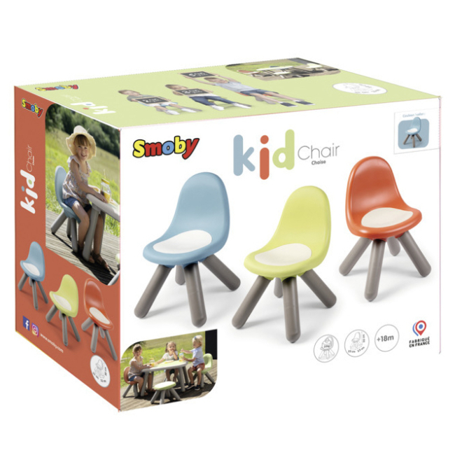 Дитячі меблі - Стілець зі спинкою дитячий Smoby блакитно-сірий (7600880121)#2