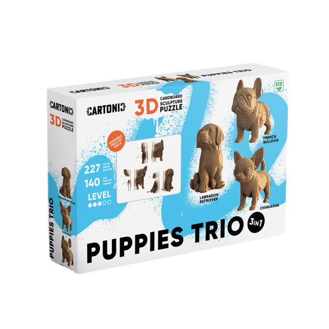 3D-пазли - 3D пазл Cartonic Puppies trio (CARTPUPPIES)#8