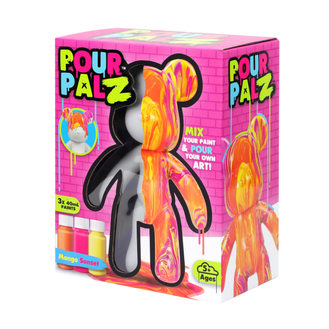 Набори для творчості - Набір для творчості Pour Palz Флюїд Арт Ведмедик Магія манго (GS-G08683)#6