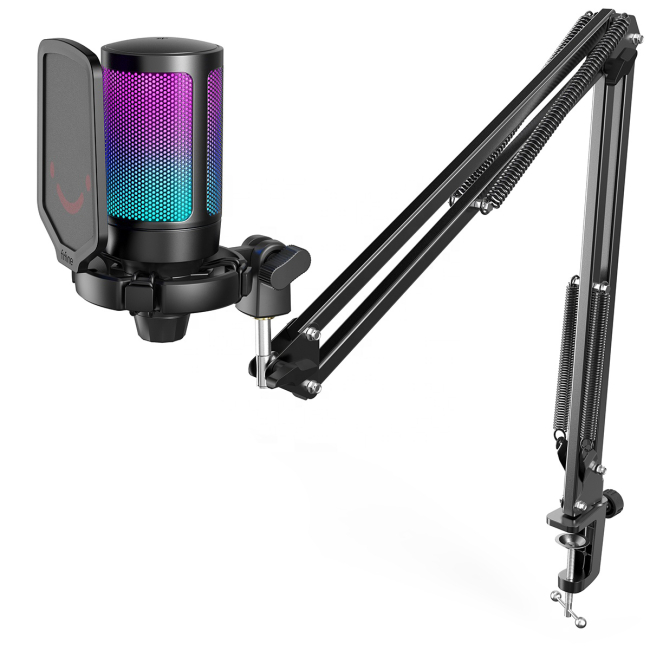 Мікрофони - Мікрофон конденсаторний Fifine чорний (A6T)#2