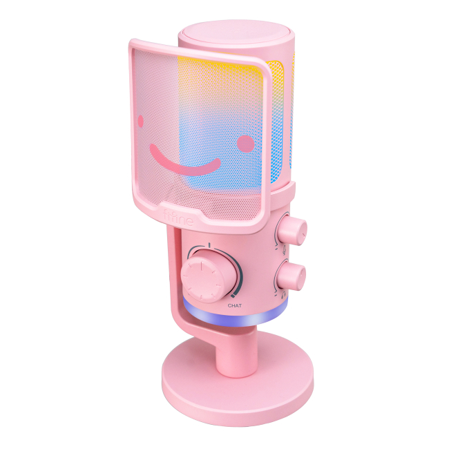 Мікрофони - Мікрофон конденсаторний Fifine Pink (AM6P)#2