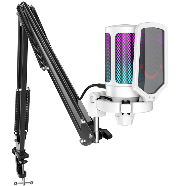 Мікрофони - Мікрофон Fifine White (A6TW)#2