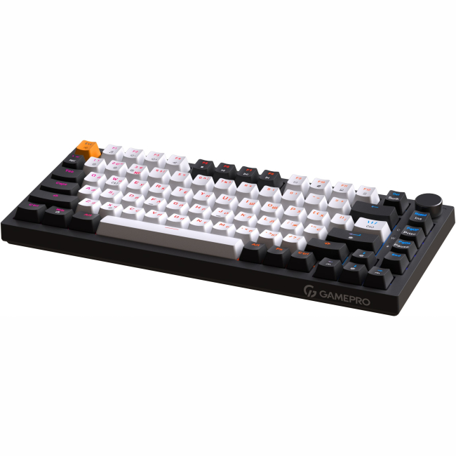 Клавіатура і миші - Клавіатура GamePro з Hot-Swap та Gasket Mount Red switch RGB Black (MK160B)#3