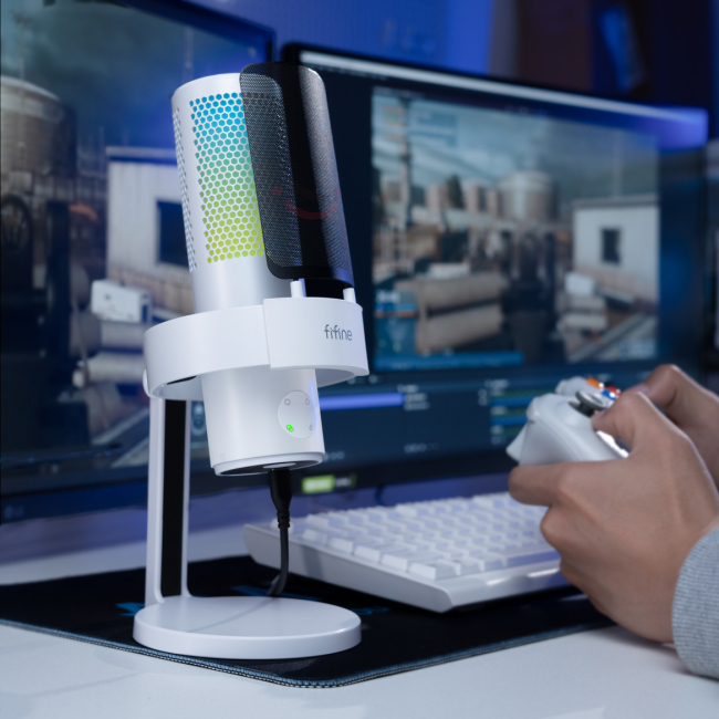 Мікрофони - Мікрофон Fifine USB White (A9W)#4