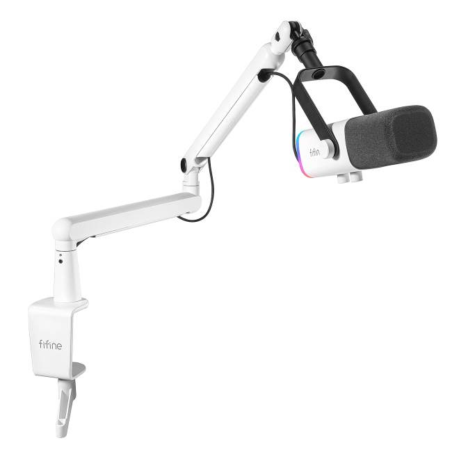 Мікрофони - Мікрофон динамічний Fifine USB/XLR White (TAM8W)#3