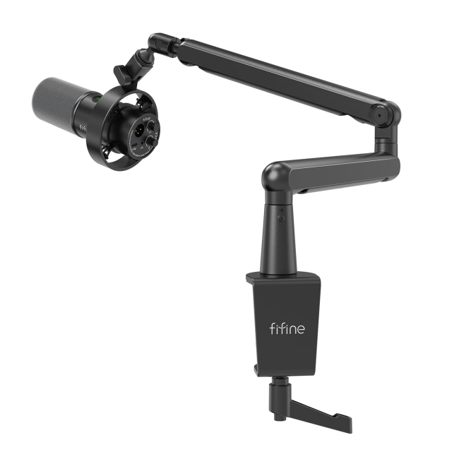 Мікрофони - Мікрофон динамічний Fifine USB/XLR Black (T688)#3