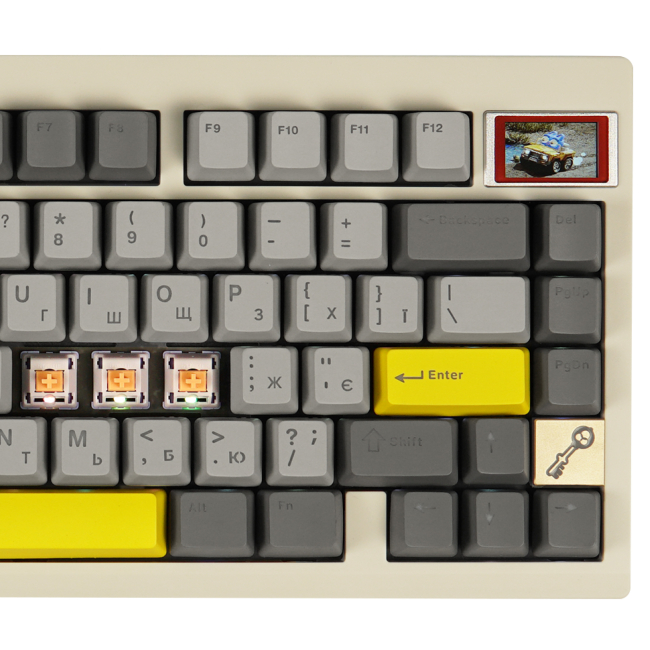 Клавіатура і миші - Клавіатура Epomaker TH80 Pro V2 75% Wisteria Tactile Switch Hot-Swap LCD Screen RGB White UA (TH80-PROV2-W-WT)#2