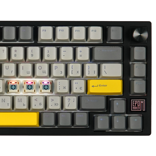 Клавіатура і миші - Клавіатура Epomaker TH80 SE 75% Budgerigar V2 Switch Hot-Swap RGB Black UA (TH80-SE-B-BV2)#2