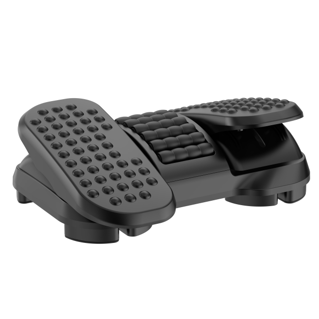 Меблі для геймерів - Підставка для ніг OfficePro Регульована масажна Black (FR730)#2