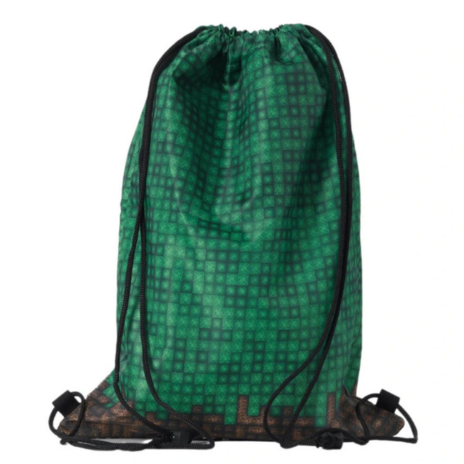 Рюкзаки та сумки - Сумка для взуття Pixie Crew Minecraft зелено-коричнева (PXB-28-73)#2