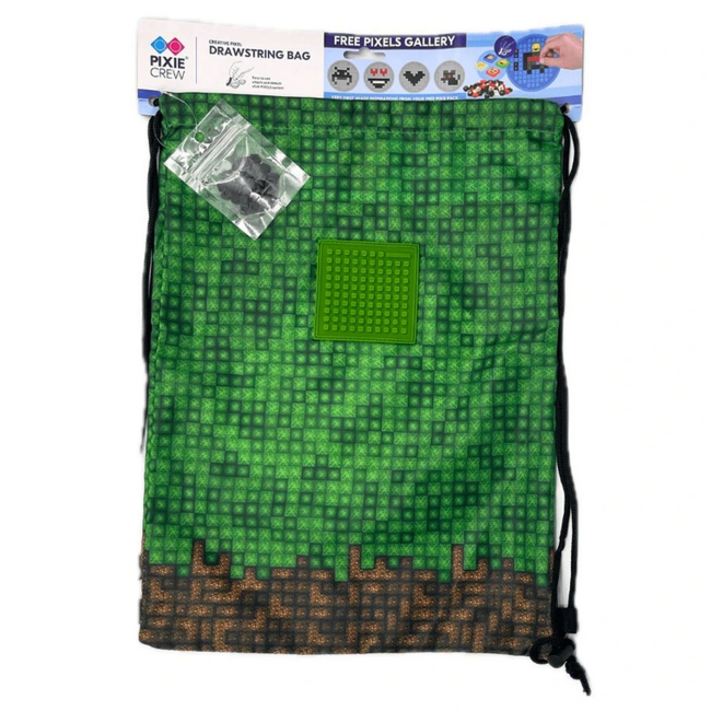 Рюкзаки та сумки - Сумка для взуття Pixie Crew Minecraft зелено-коричнева (PXB-28-73)#3