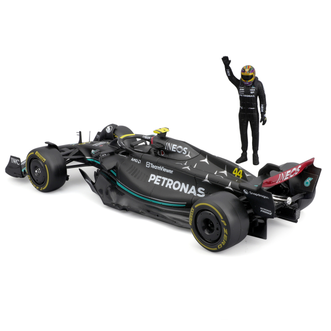 Автомоделі - Автомодель Bburago Racе Mercedes-AMG F1 W14 E Performance з фігуркою в асортименті (18-28037)#2