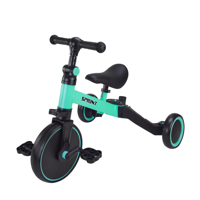 Велосипеди - Велосипед Країна Іграшок Триколісний 2 в 1 бірюзовий (TR2452)#3