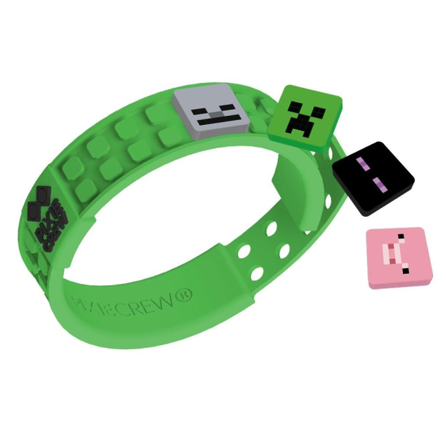 Набори для творчості - Набір Pixie Crew Браслет Майнкрафт зелений 4 мульти-пікселі (8595725200740)#2