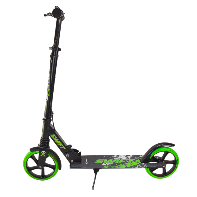 Самокати - Самокат Extreme motion Міський двоколісний зелений (SK2438)#2