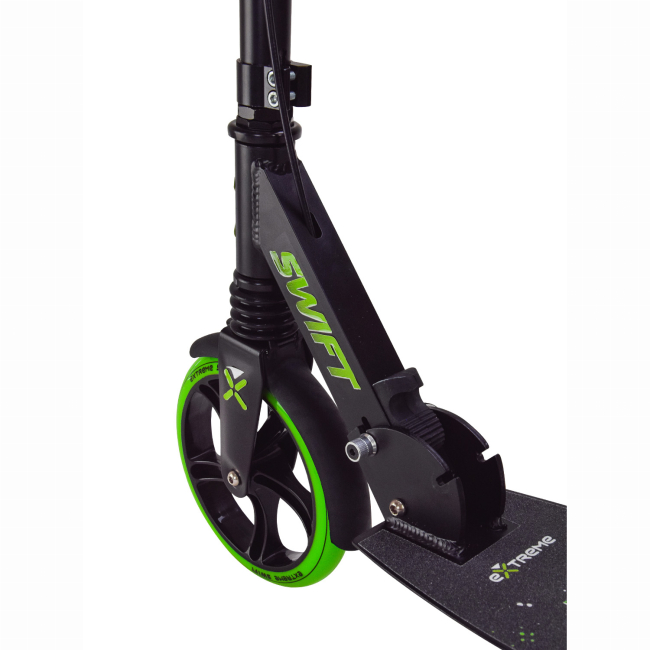 Самокати - Самокат Extreme motion Міський двоколісний зелений (SK2438)#6