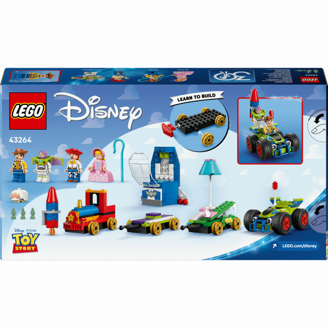 Конструктори LEGO - Конструктор LEGO Disney та Pixar Святкування з Історії Іграшок: потяг і авто для перегонів (43264)#3