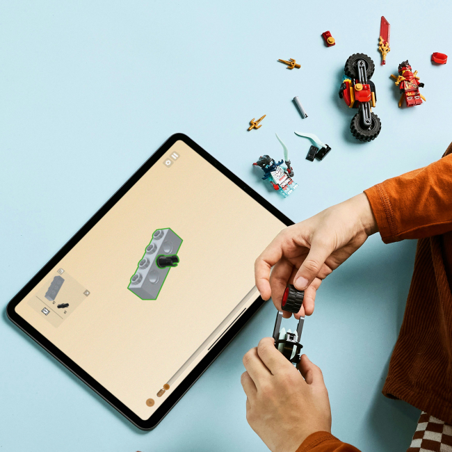 Конструктори LEGO - Конструктор LEGO NINJAGO Швидкісні перегони Кая на мотоциклі (71838)#4