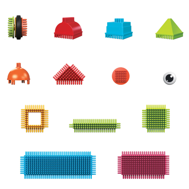 Конструктори з унікальними деталями - Конструктор Picasso tiles Hedgehog building blocks set 41 деталь (817338027384)#2