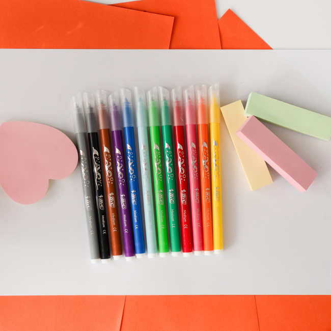 Канцтовари - Фломастери BIC Kid Coleour 12 кольорів (bc975110)#5