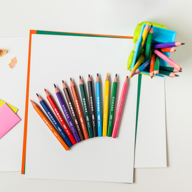 Канцтовари - Олівці кольорові BIC Kids Evolution triangle тригранні 12 штук (bc8297356)#5