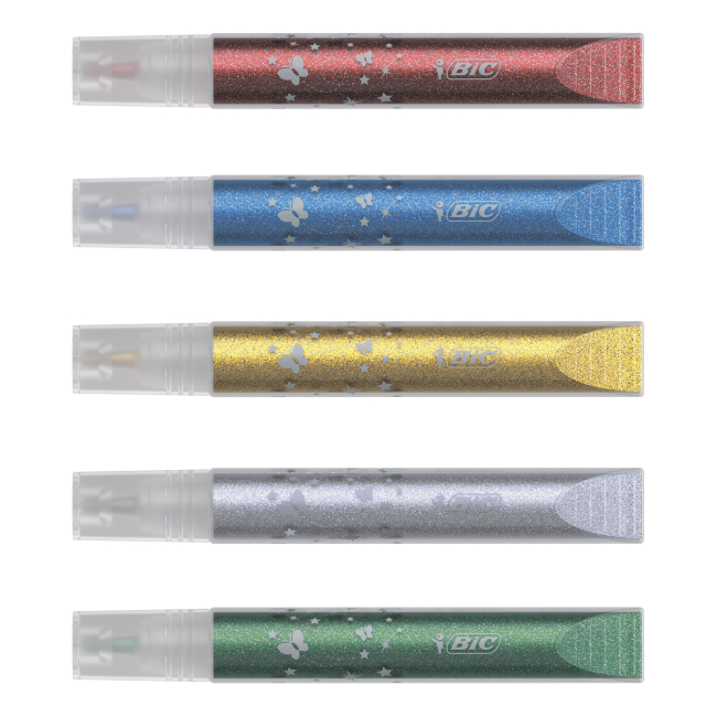 Канцтовари - Клей з блискітками BIC Kids Glitter glue 6 штук (bc893269)#2