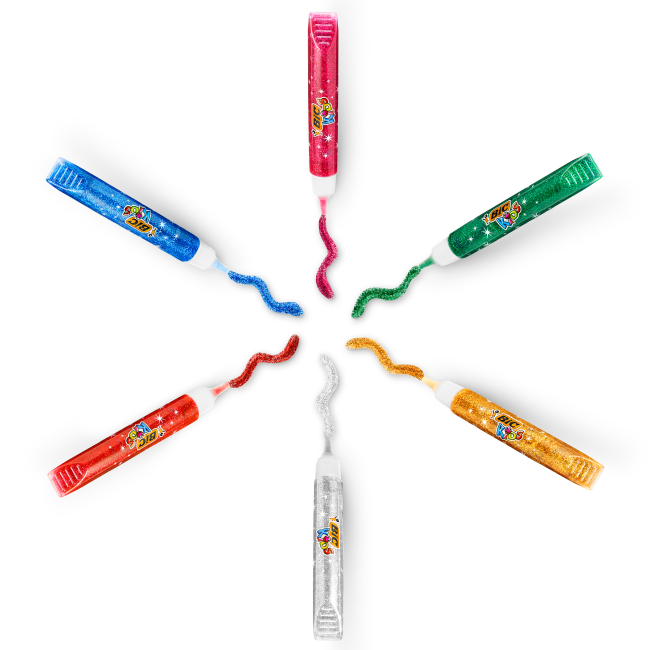Канцтовари - Клей з блискітками BIC Kids Glitter glue 6 штук (bc893269)#3