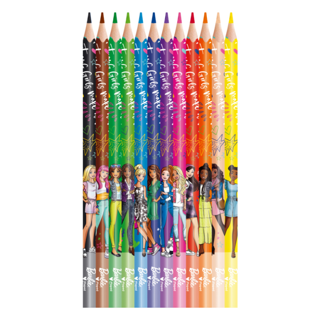 Канцтовари - Олівці кольорові Maped Barbie 12 кольорів (MP.862207)#2