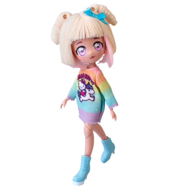 Ляльки - Лялька 4SF Manga Dolls Hello Kitty Стильна Цукерочка-єдиноріг (HKTF2000)#2