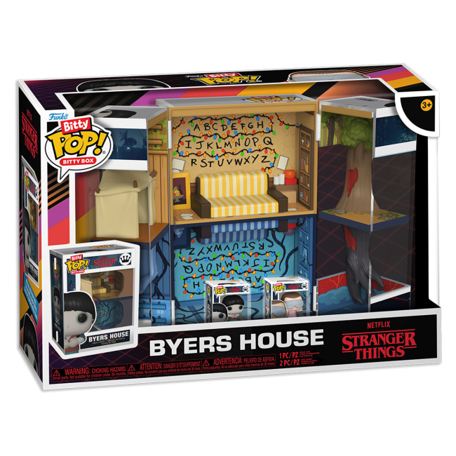 Персонажі мультфільмів - Ігровий набір Funko Bitty Pop Boxes Stranger Things Будинок Баєрса (85534)#2