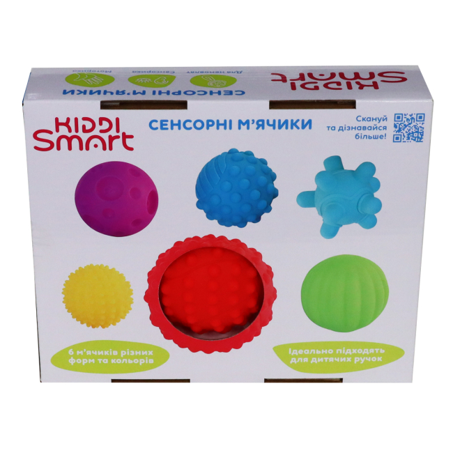 Розвивальні іграшки - Розвивальна іграшка Kiddi Smart Сенсорні м'ячики (4434-KS)#5