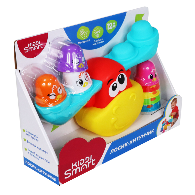 Розвивальні іграшки - Розвивальна іграшка Kiddi Smart Лосик-хитунчик (4553-KS)#5