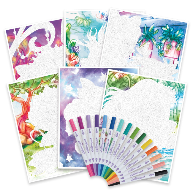 Товари для малювання - Набір для творчості Nebulous Stars Розмальовка по номерах Зіркові таємниці (11382)#2