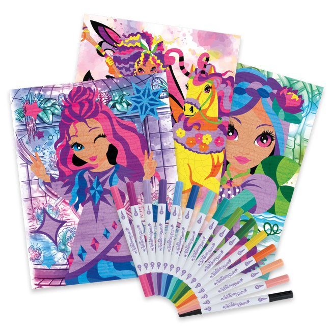 Товари для малювання - Набір для творчості Nebulous Stars Розмальовка по номерах Зіркові таємниці (11382)#3