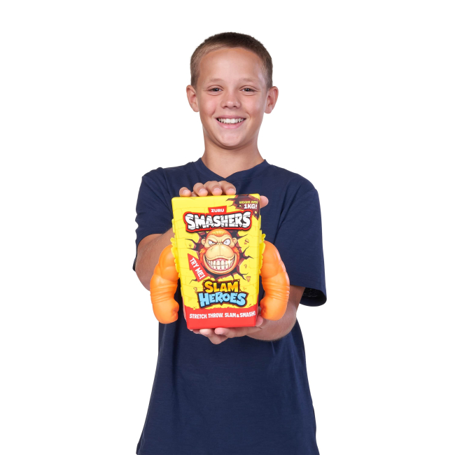 Антистрес іграшки - Стретч-іграшка Smashers Slam Heroes Orange Gorrila (74140A)#4