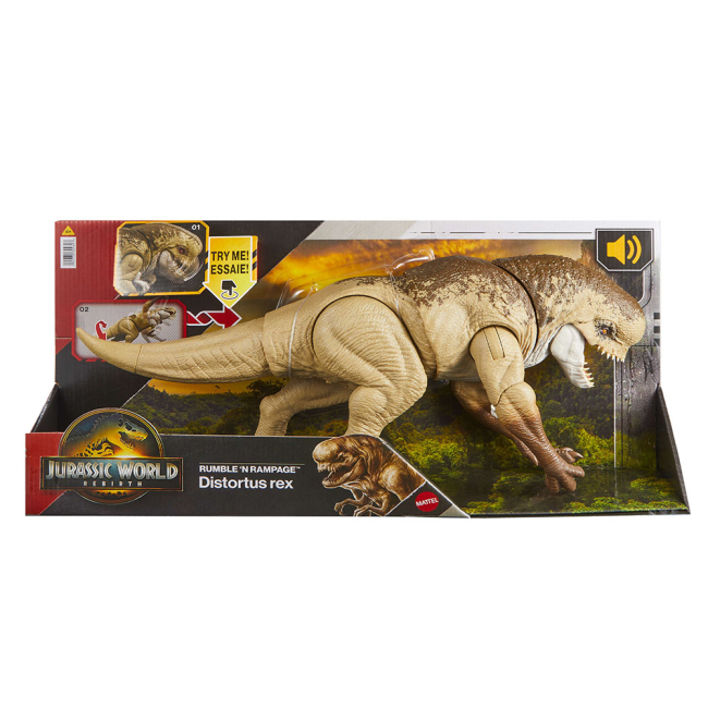 Фігурки тварин - Інтерактивна фігурка Jurassic World Дистортус Рекс Монстро-ревіння (JGB58)#3